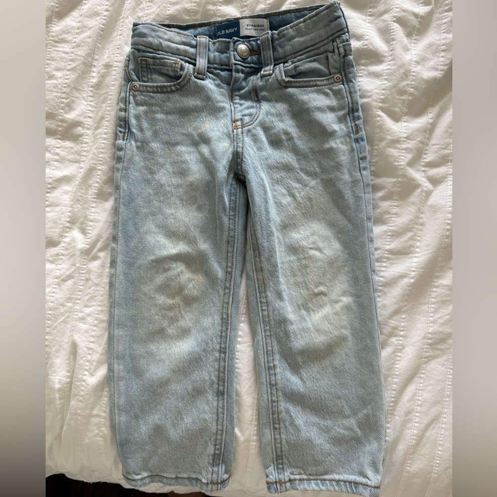 Old Navy Light Wash Straight Leg Jeans, size 3T